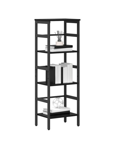 Libreria Rovere Nero 40 x 29,5 x 115 cm Legno multistrato