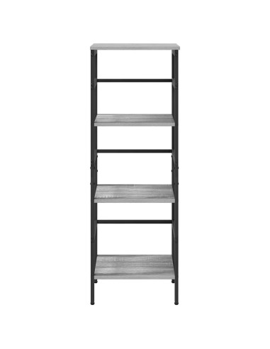 Libreria Grigio Sonoma 40 x 29,5 x 115 cm Legno multistrato