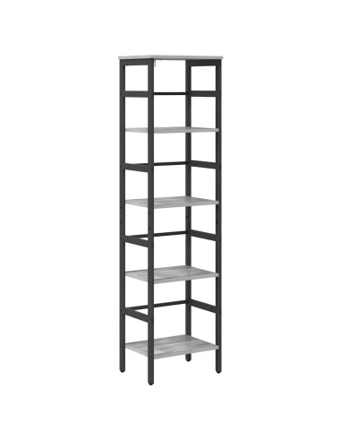 Libreria Grigio Sonoma 40 x 29,5 x 149 cm Legno multistrato