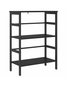 Libreria Rovere Nero 60 x 29,5 x 81 cm Legno multistrato 2