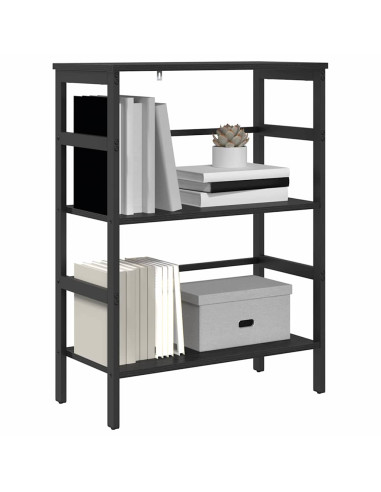 Libreria Rovere Nero 60 x 29,5 x 81 cm Legno multistrato