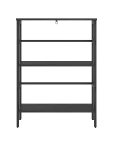 Libreria Rovere Nero 60 x 29,5 x 81 cm Legno multistrato