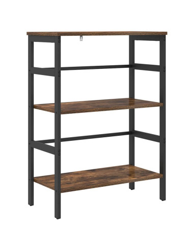 Libreria Rovere fumé 60 x 29,5 x 81 cm Legno multistrato