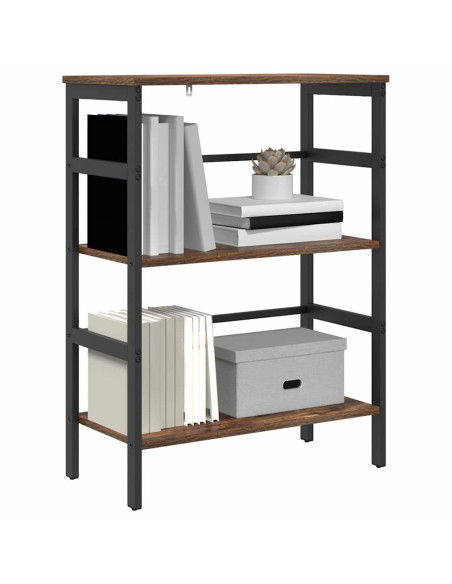 Libreria Rovere fumé 60 x 29,5 x 81 cm Legno multistrato