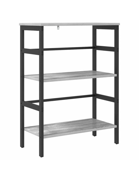 Libreria Grigio Sonoma 60 x 29,5 x 81 cm Legno multistrato