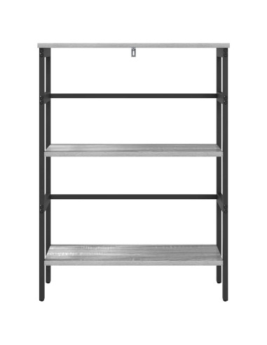 Libreria Grigio Sonoma 60 x 29,5 x 81 cm Legno multistrato