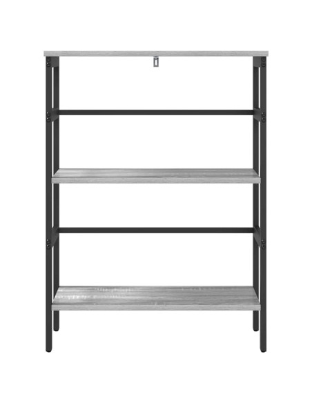 Libreria Grigio Sonoma 60 x 29,5 x 81 cm Legno multistrato