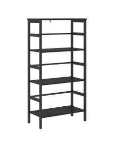 Libreria Rovere Nero 60 x 29,5 x 115 cm Legno multistrato 2