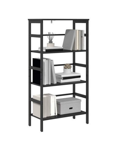 Libreria Rovere Nero 60 x 29,5 x 115 cm Legno multistrato