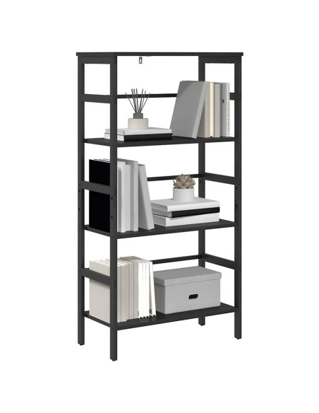 Libreria Rovere Nero 60 x 29,5 x 115 cm Legno multistrato