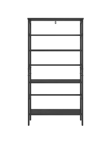 Libreria Rovere Nero 60 x 29,5 x 115 cm Legno multistrato