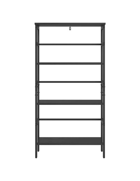 Libreria Rovere Nero 60 x 29,5 x 115 cm Legno multistrato