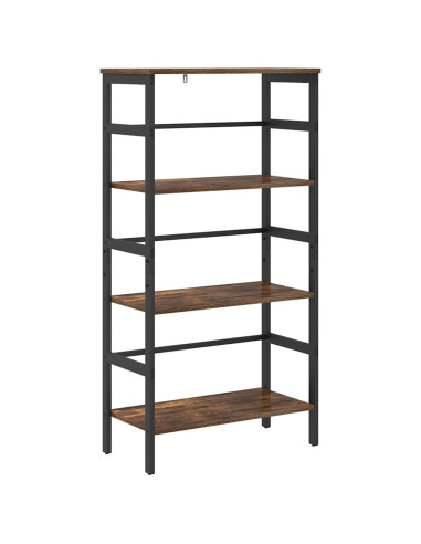Libreria Rovere fumé 60 x 29,5 x 115 cm Legno multistrato