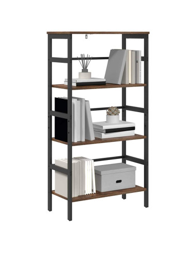Libreria Rovere fumé 60 x 29,5 x 115 cm Legno multistrato