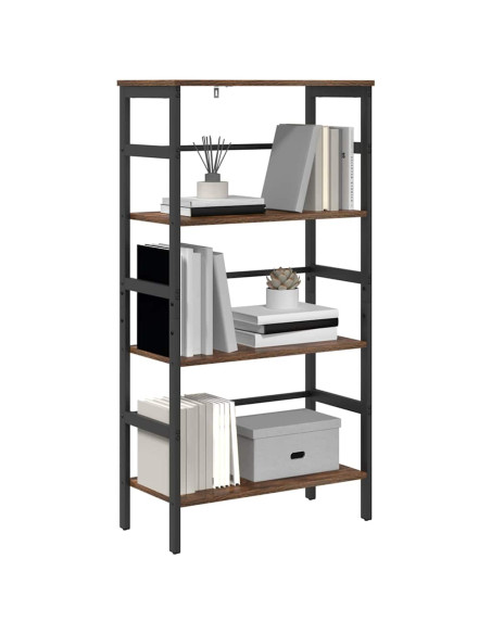 Libreria Rovere fumé 60 x 29,5 x 115 cm Legno multistrato