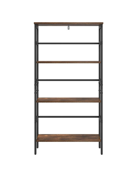 Libreria Rovere fumé 60 x 29,5 x 115 cm Legno multistrato