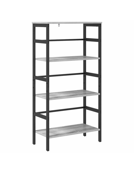 Libreria Grigio Sonoma 60 x 29,5 x 115 cm Legno multistrato