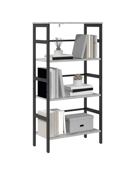 Libreria Grigio Sonoma 60 x 29,5 x 115 cm Legno multistrato