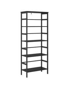 Libreria Rovere Nero 60 x 29,5 x 149 cm Legno multistrato 2