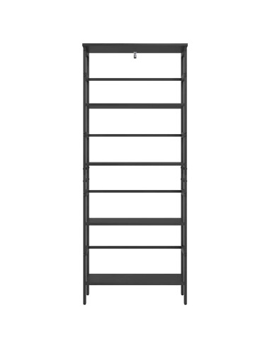 Libreria Rovere Nero 60 x 29,5 x 149 cm Legno multistrato