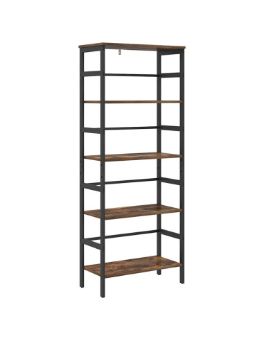 Libreria Rovere fumé 60 x 29,5 x 149 cm Legno multistrato