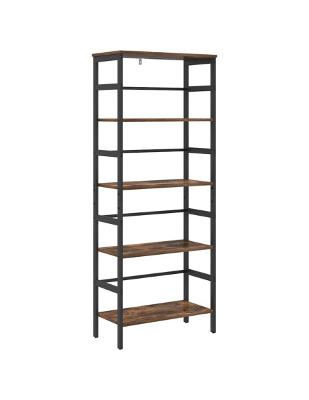 Libreria Rovere fumé 60 x 29,5 x 149 cm Legno multistrato