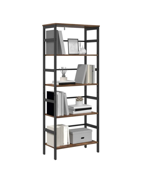 Libreria Rovere fumé 60 x 29,5 x 149 cm Legno multistrato