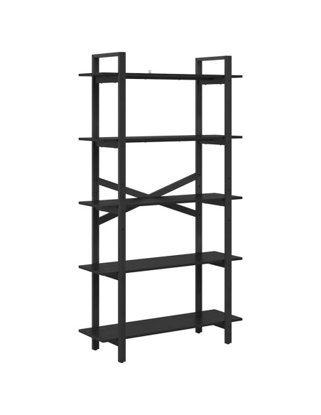 Libreria Rovere Nero 100 x 33,5 x 178 cm Legno multistrato