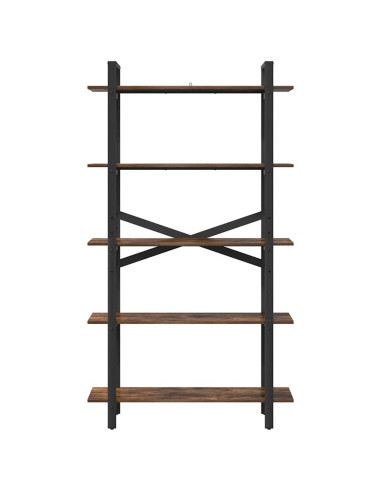 Libreria Rovere fumé 100 x 33,5 x 178 cm Legno multistrato
