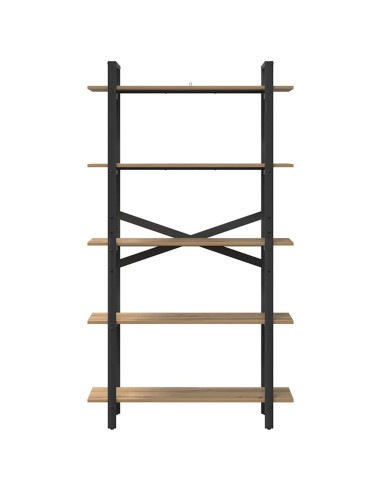Libreria Rovere artigianale 100 x 33,5 x 178 cm