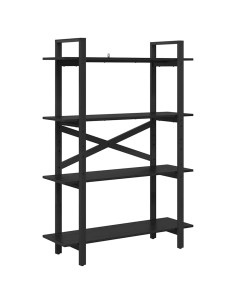 Libreria Rovere Nero 100 x 33,5 x 140 cm Legno multistrato 2