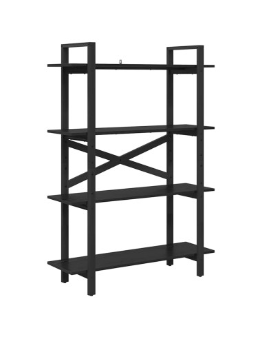 Libreria Rovere Nero 100 x 33,5 x 140 cm Legno multistrato