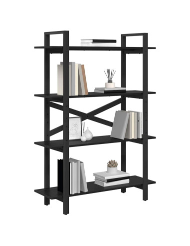 Libreria Rovere Nero 100 x 33,5 x 140 cm Legno multistrato