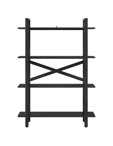 Libreria Rovere Nero 100 x 33,5 x 140 cm Legno multistrato