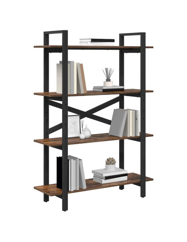 Libreria Rovere fumé 100 x 33,5 x 140 cm Legno multistrato
