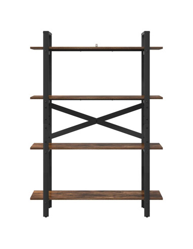 Libreria Rovere fumé 100 x 33,5 x 140 cm Legno multistrato