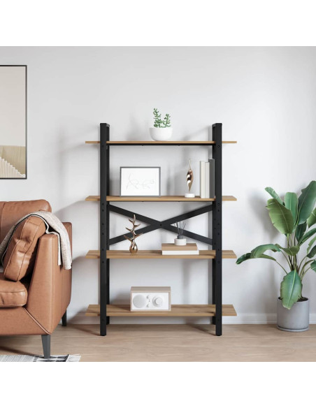 Libreria Rovere artigianale 100 x 33,5 x 140 cm