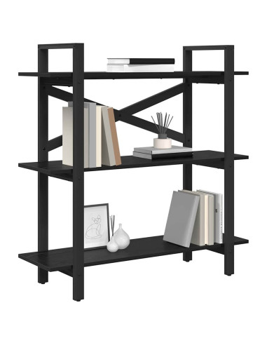 Libreria Rovere Nero 100 x 33,5 x 102 cm Legno multistrato