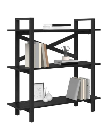 Libreria Rovere Nero 100 x 33,5 x 102 cm Legno multistrato