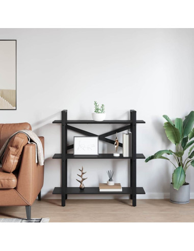 Libreria Rovere Nero 100 x 33,5 x 102 cm Legno multistrato