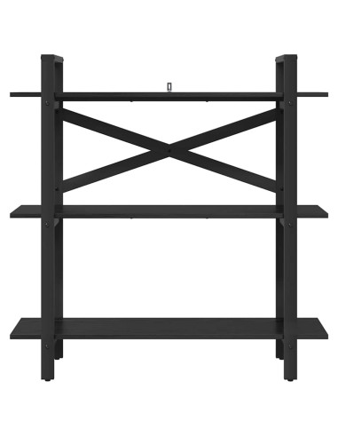 Libreria Rovere Nero 100 x 33,5 x 102 cm Legno multistrato