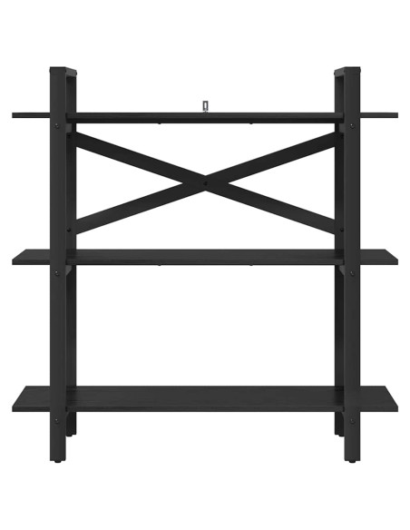 Libreria Rovere Nero 100 x 33,5 x 102 cm Legno multistrato