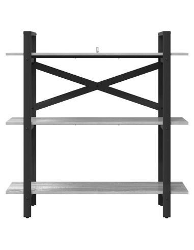 Libreria Grigio Sonoma 100 x 33,5 x 102 cm Legno multistrato