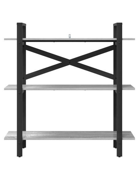 Libreria Grigio Sonoma 100 x 33,5 x 102 cm Legno multistrato