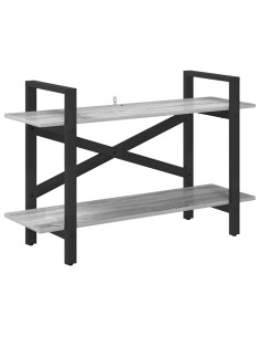 Libreria Grigio Sonoma 100 x 33,5 x 64 cm Legno multistrato 2