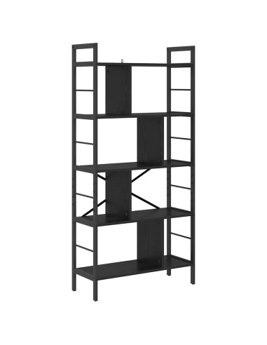 Libreria Rovere Nero 75 x 30 x 156 cm Legno multistrato