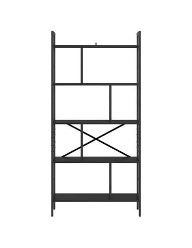 Libreria Rovere Nero 75 x 30 x 156 cm Legno multistrato