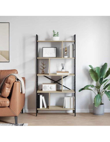 Libreria Rovere Sonoma 75 x 30 x 156 cm Legno multistrato