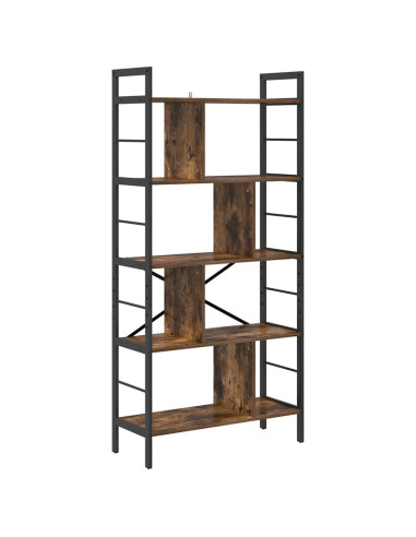 Libreria Rovere fumé 75 x 30 x 156 cm Legno multistrato