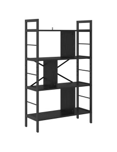 Libreria Rovere Nero 75 x 30 x 123,5 cm Legno multistrato 2